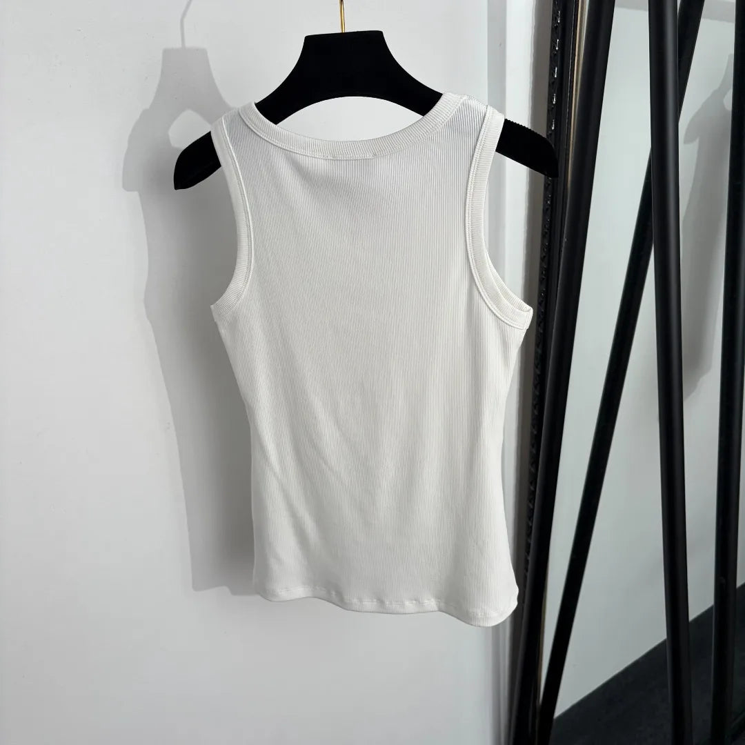 36C-2026 Women's New Arrival Pure Cotton Slim Fit Tank Top Ideal for Work Commuting High Quality Great Price