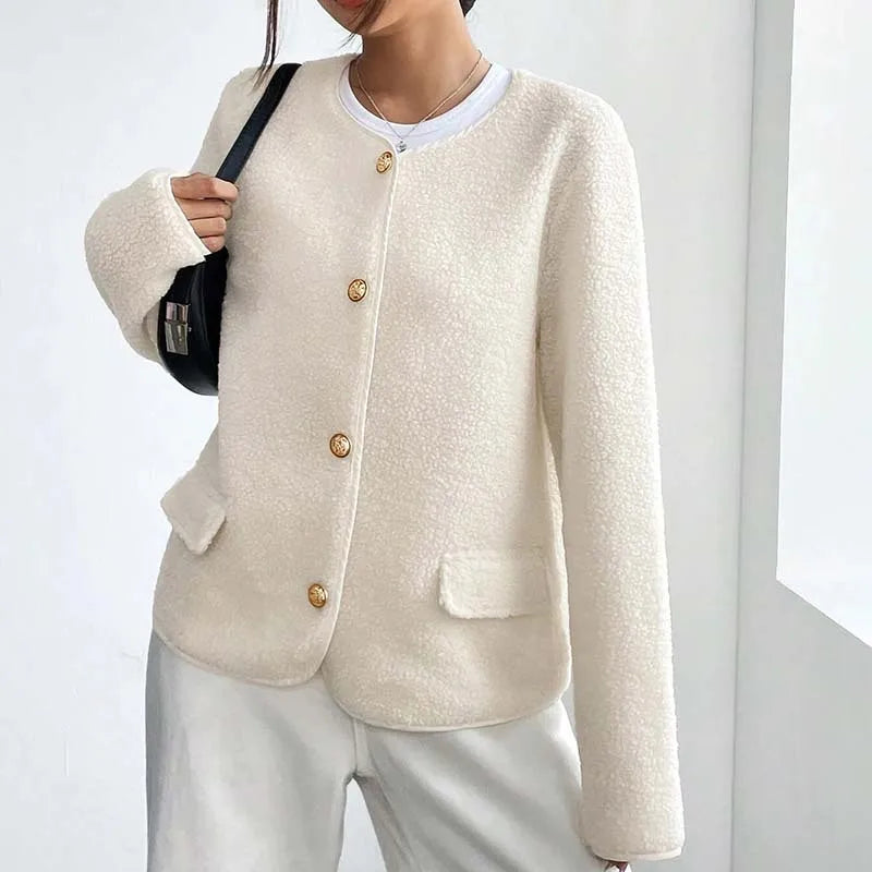 Solid Casual Loose Jacket Coats For Women 2026 Winter Vintage Women's Jackets Overcoat Autumn Female Coat Outerwears Tops