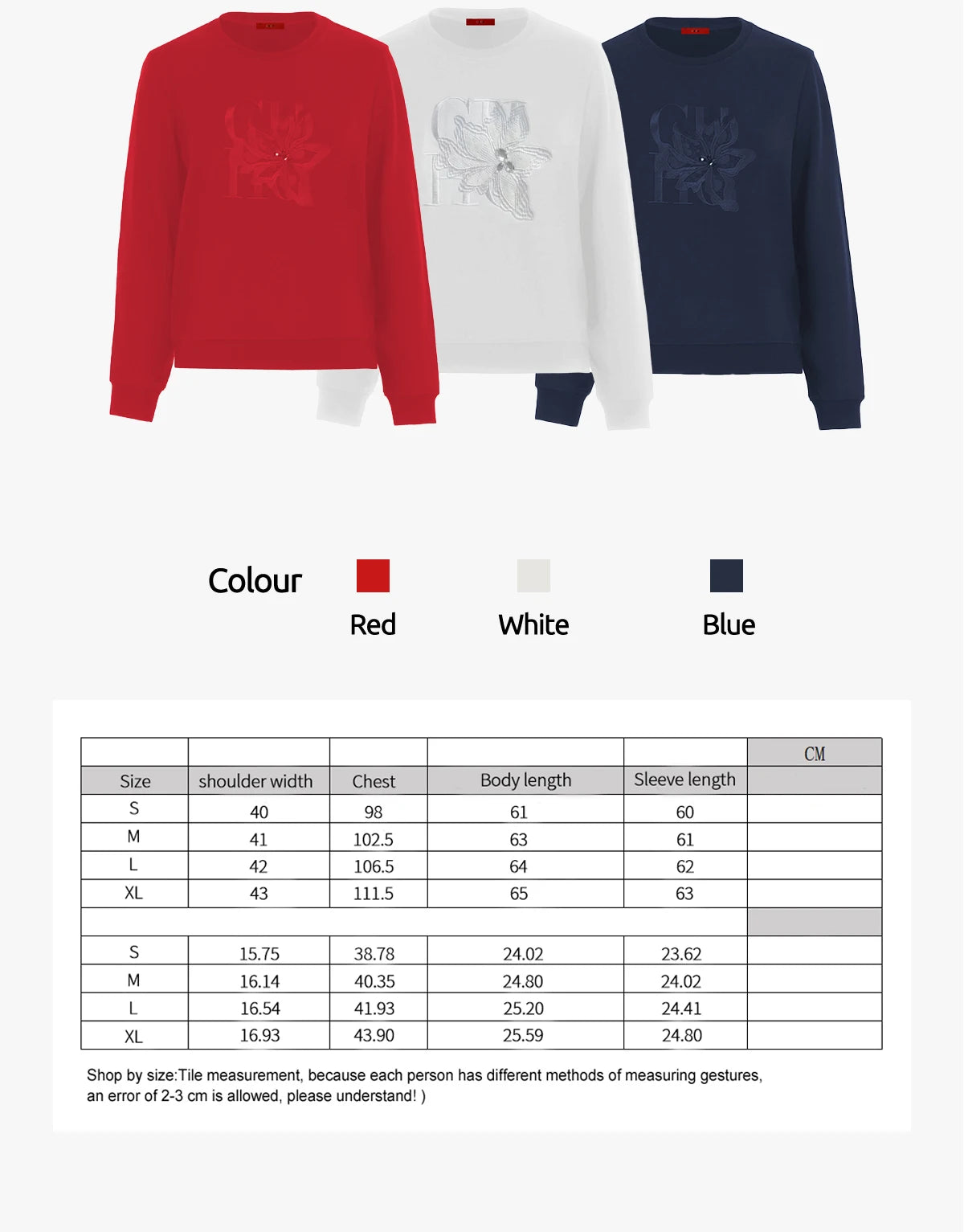 New Women\'s Pullover O Neck Sweatshirt Embroidery Tops Fall Winter Long Sleeve Pulls Luxurious Streetwear Hoodie