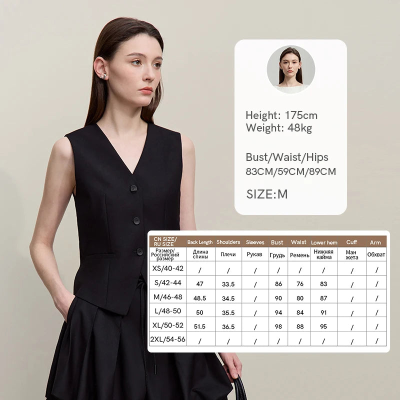 Amii Women's Jackets 2026 Autumn New V-neck Vest Bud Shorts Separate Blazer Women's Fashionable Versatile Top Female 12641056