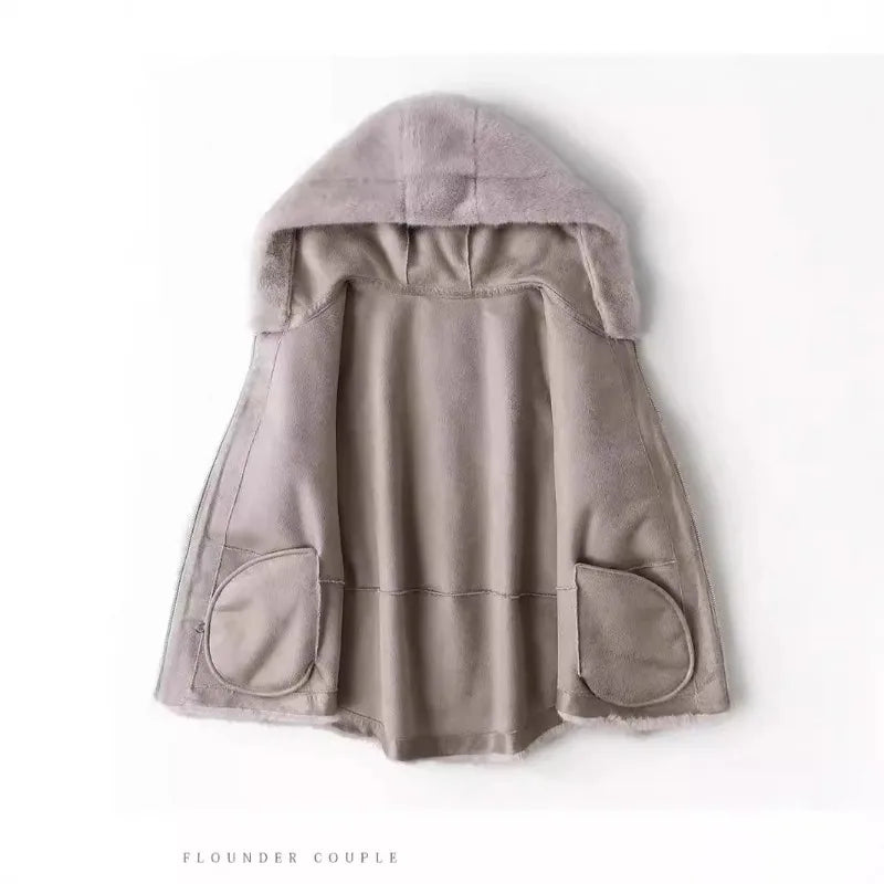 ZXRYXGS High Quality Faux Fur Coat Hoode Women's Jackets 2025 New Autumn and Winter Fashionable  Jackets Women Coat Tide