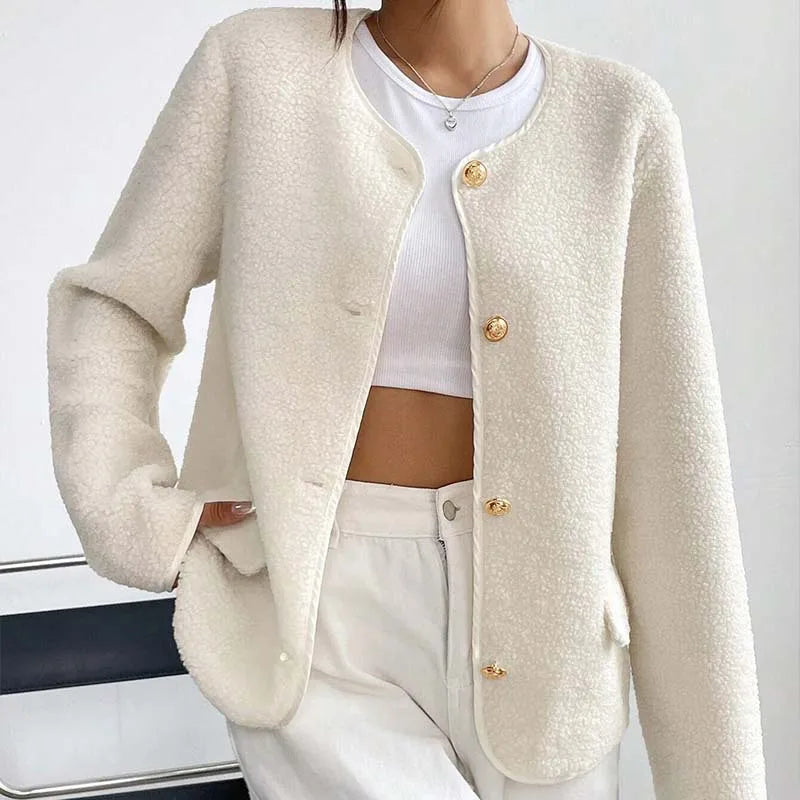 Solid Casual Loose Jacket Coats For Women 2026 Winter Vintage Women's Jackets Overcoat Autumn Female Coat Outerwears Tops