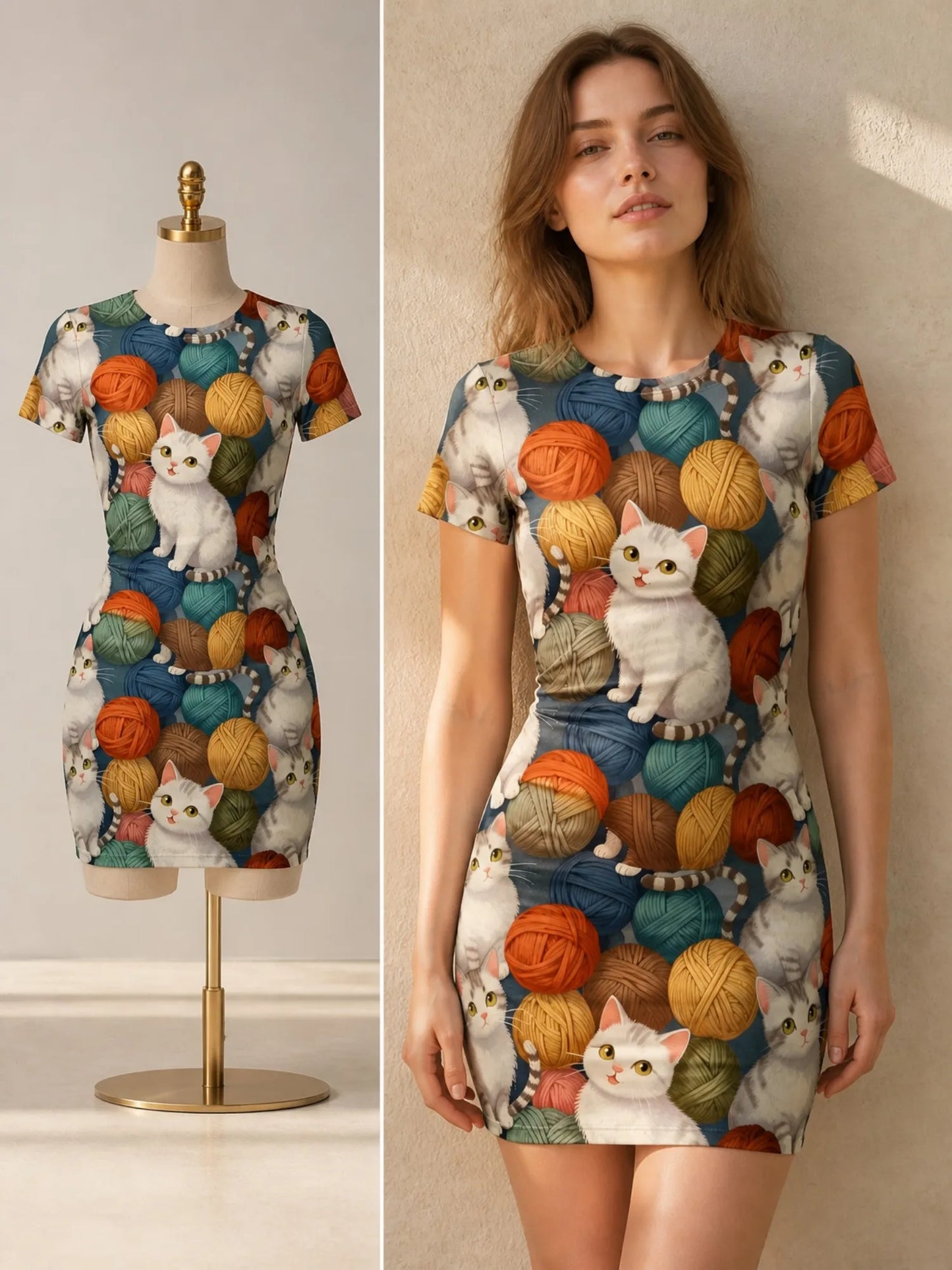 Womens Short Sleeve Bodycon Mini Dress Slim Fit Crew Neck Floral Print Casual Summer Party Cute Modern Fashion Vacation Sundress