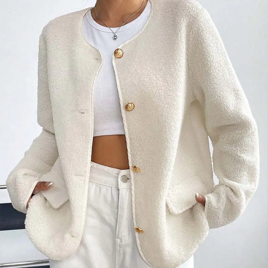 Solid Casual Loose Jacket Coats For Women 2026 Winter Vintage Women's Jackets Overcoat Autumn Female Coat Outerwears Tops
