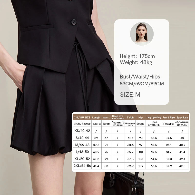Amii Women's Jackets 2026 Autumn New V-neck Vest Bud Shorts Separate Blazer Women's Fashionable Versatile Top Female 12641056
