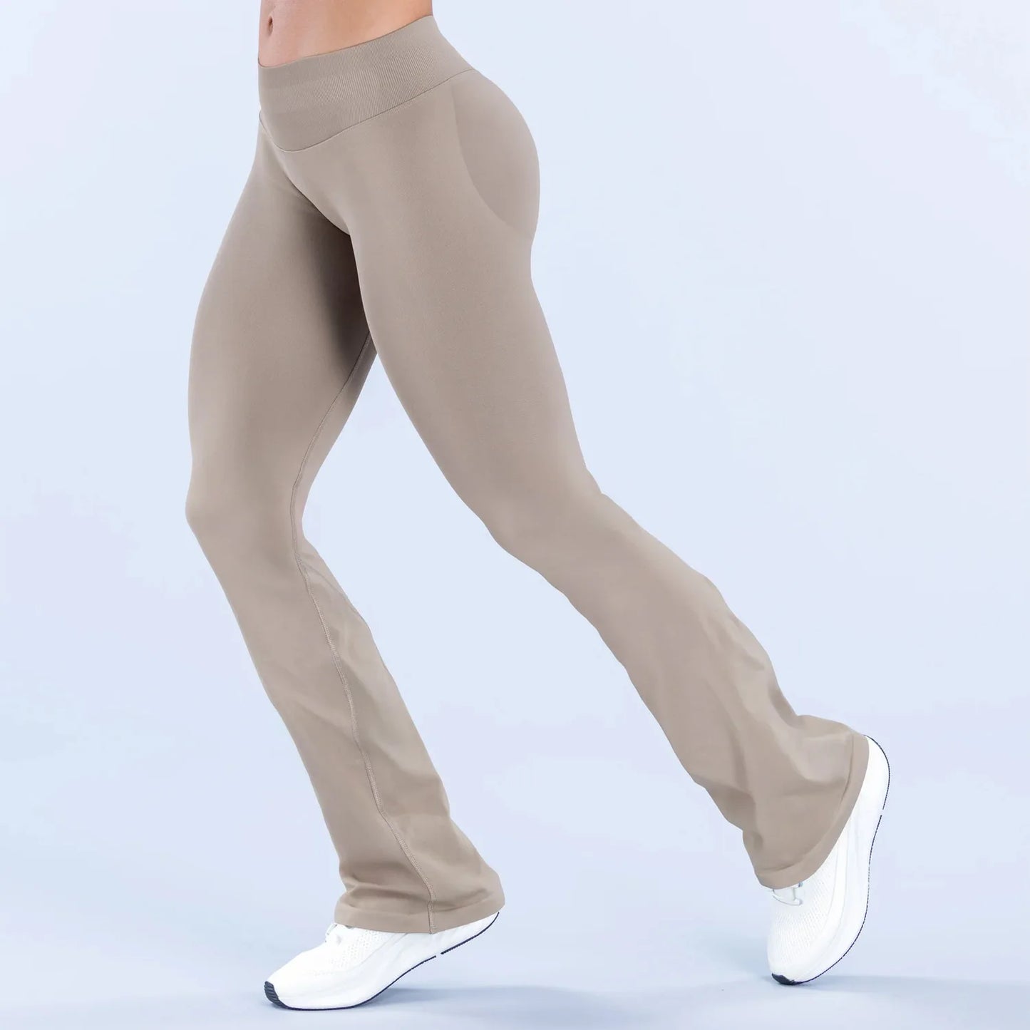 NCLAGEN Flares Gym Clothes Woman Seamless Pilates Yoga Leggings Scrunch Booty Peach Hip Lifting Fitness Workout Sports Pants