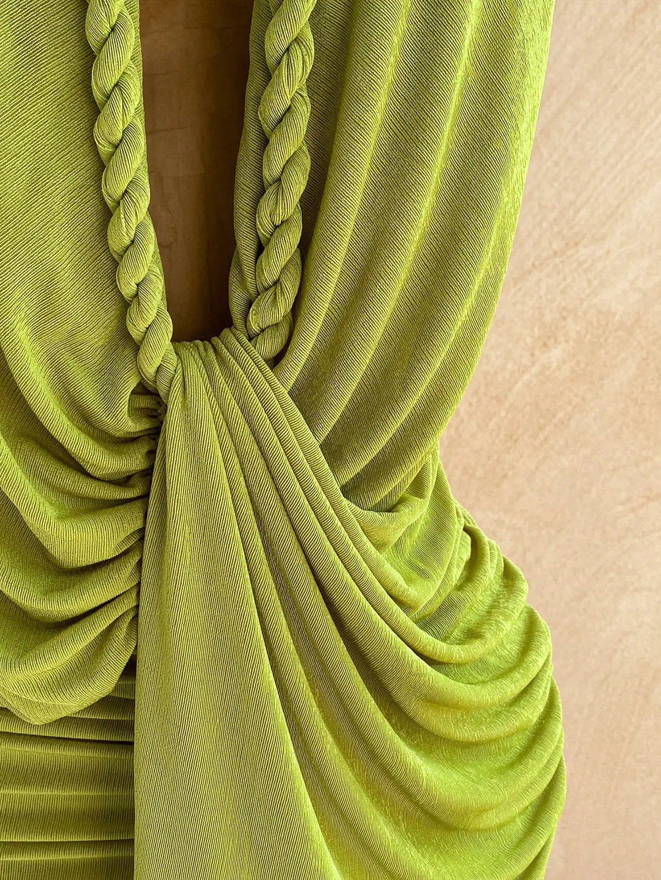 Women Solid Color Backless Halter Mini Dress For Vacation Beach Summer Outfit