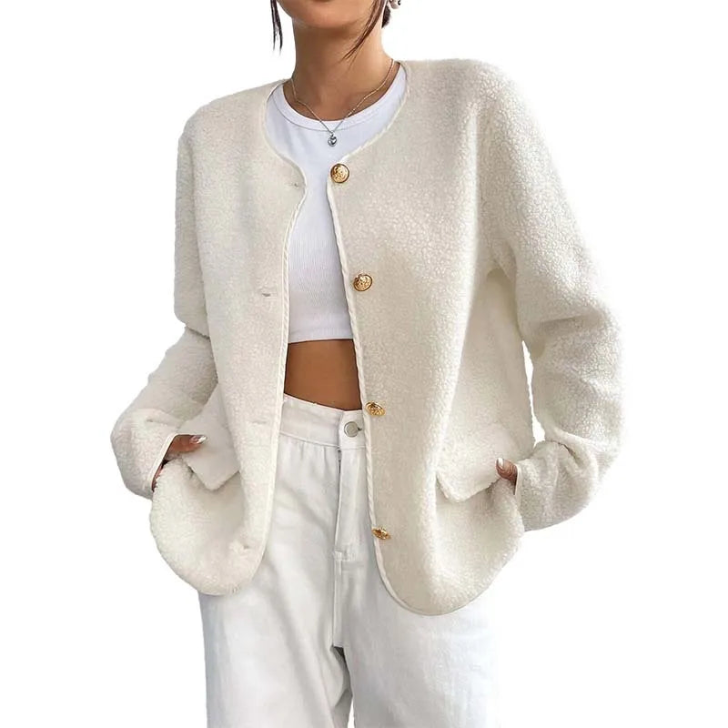 Solid Casual Loose Jacket Coats For Women 2026 Winter Vintage Women's Jackets Overcoat Autumn Female Coat Outerwears Tops